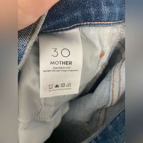 NWT MOTHER The Insider Step Fray Promises to Keep Blue Size 30 - Picture 8 of 9